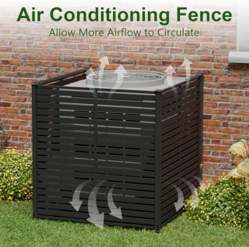 3 panels air conditioner fence, 47" w x, package contents