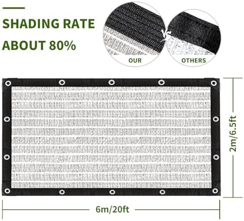 80% silver shade cloth for garden,pergola,greenhouse,chicken coop,kennels,shade cloth shown in use