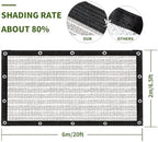 80% silver shade cloth for garden,pergola,greenhouse,chicken coop,kennels,shade cloth shown in use
