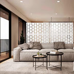 elevens metal outdoor privacy screen, freestanding outdoor divider, package contents