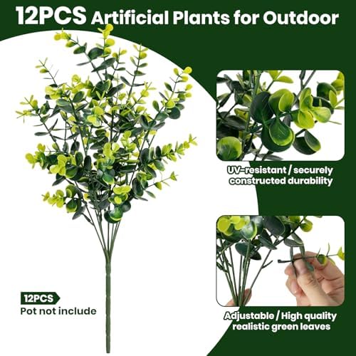 artificial fake greenery plants boxwood shrubs grass for, package contents