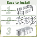 galvanized raised garden bed outdoor, 4x2x1ft(2pack) metal heavy, package contents
