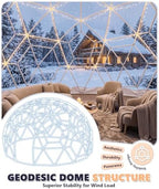 dome tent for garden, geodesic dome greenhouse with, side view