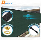 tang 4' x 50' privacy fence screen green, close-up detail