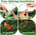 icover artificial ivy privacy screen for fence, 39x118in showing dimensions
