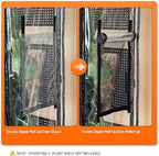 bstrip greenhouse cover with base tray, 30.7x14.5x57.8in, front angle view