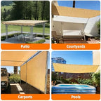 junflying 90% shade cloth 12x20ft, patio pergola sun on a desk or shelf