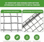 deer fence for garden 4ftx50ft, plastic mesh garden, side view