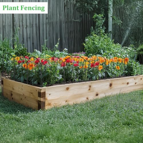 decorative garden fence animal barrier,25ft(l) x 16in(h) rustproof, close-up detail
