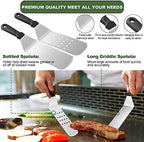 ewfen 35pcs griddle accessories kit, flat top grill, close-up detail