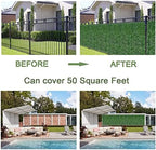 bybeton 60"x120" (50sqft) ivy privacy fence showing dimensions