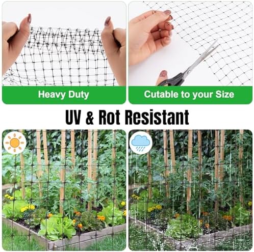nonmon bird netting deer fence netting 2 pack, package contents