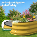 kesfitt raised garden bed, 4x2x1 ft galvanized steel, package contents