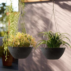 la jolie muse large hanging planters for outdoor, side view