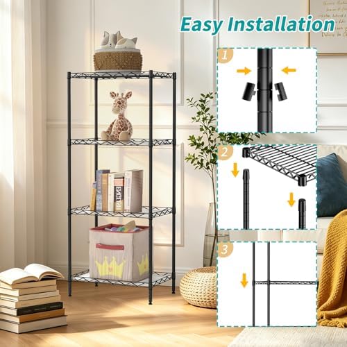 bestoffice | 4-tier wire shelf | 12" x, package contents
