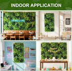 40" x 20" artificial grass wall panels, uv-anti on a desk or shelf