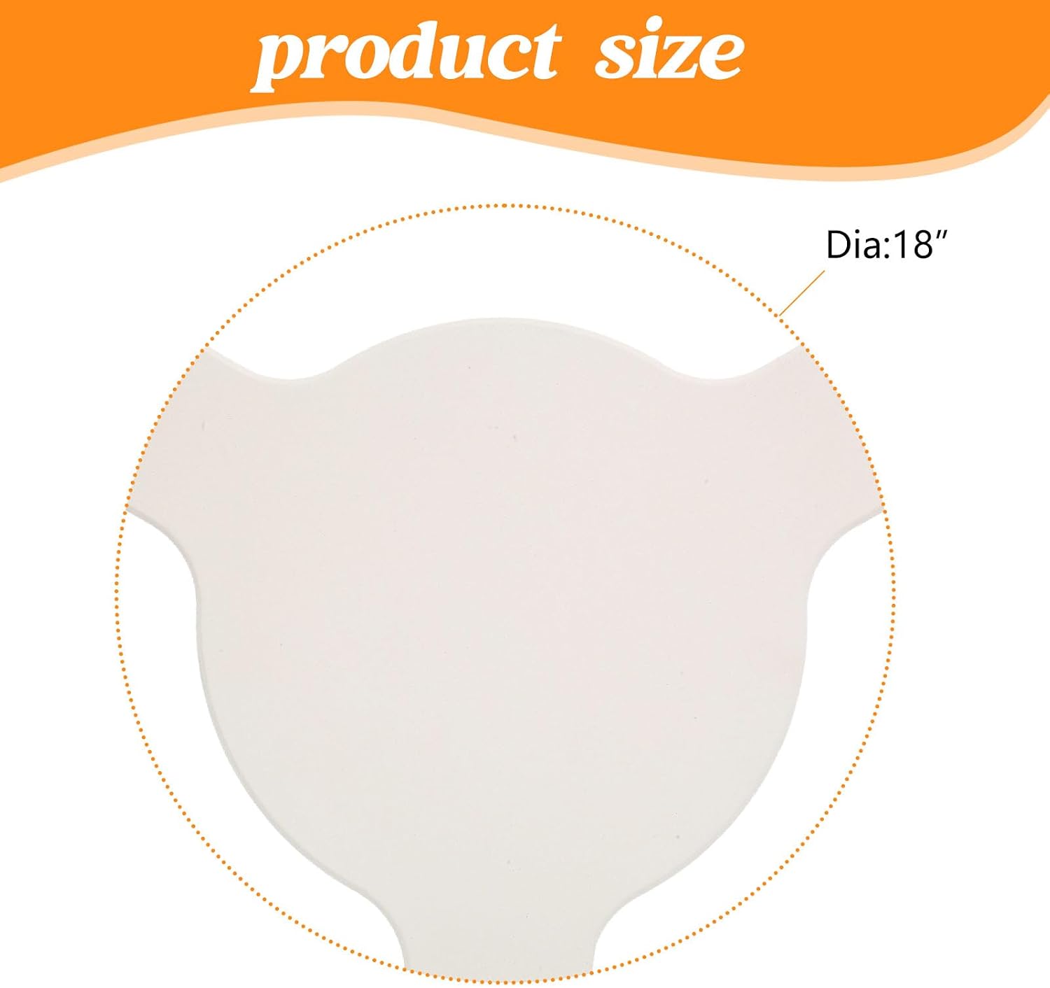 18" Plate Setter, Smoking Stone, Pizza Stone Replacement for 18" Kamado Grill, Chargriller 18" Akorn Kamado, 18" Large Big Green Egg Grill