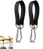 2 Pack Tree Swing Straps Hanging Kit 50cm 400lbs Heavy Duty Belt with Safer Lock Snap Hook Clip Carabiner Connector for Hammock Punching Bag Swings Chair Seat Gym Bar Handle Cable Outdoor