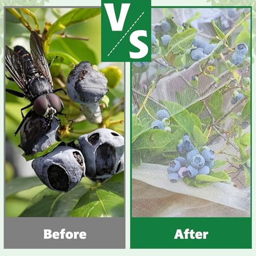 ozmi bird netting for garden, 6 x 6, package contents