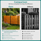 48x48in outdoor privacy fence screen for ac unit, front angle view