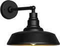 12" outdoor gooseneck barn light，black farmhouse barn wall, main product view