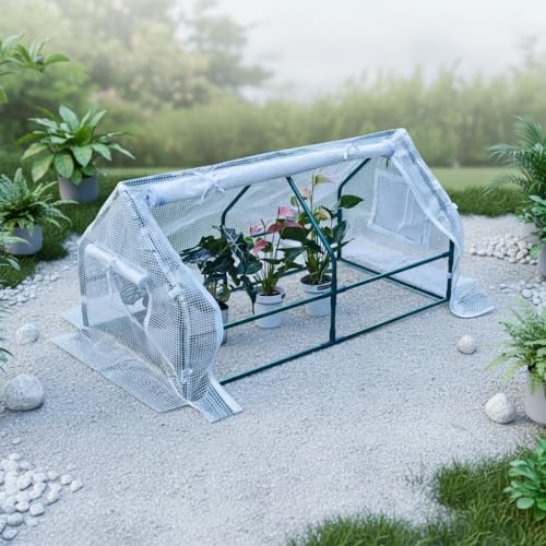 solayis mini greenhouse kit, 47.2" l x 23.6" showing dimensions
