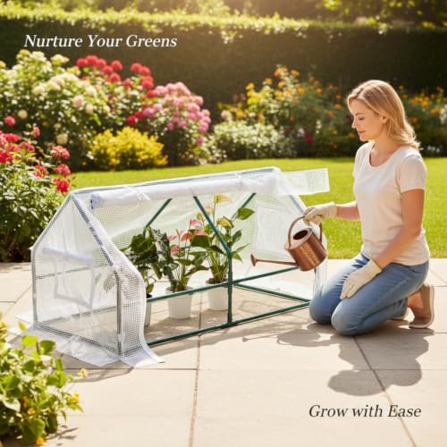 solayis mini greenhouse kit, 47.2" l x 23.6", view 9