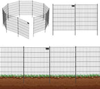 toolterritary 5 panels no dig garden fence with, side view