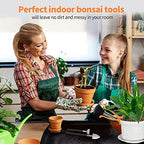 bonsai tools set, 20 pcs gardening succulent tree on a desk or shelf