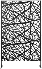 outsunny decorative outdoor privacy screen see-through fence panel, package contents