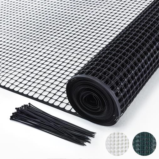 potatolife black plastic garden fence, hardware mesh, 4', main product view
