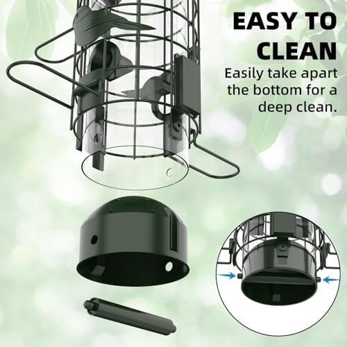 squirrel proof bird feeder,metal mesh bird feeders for showing dimensions