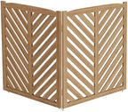 belleze privacy fence panels for outside, wooden air on a desk or shelf