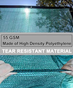 e.share 40% green shade cloth 12ft x 16ft, package contents