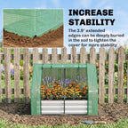 outsunny 4 x 3ft metal planter box with, front angle view