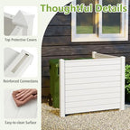 privacy screen 2 fence panels, 48" x 38" shown in use