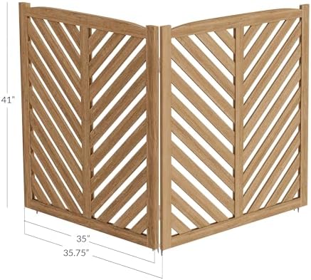 belleze privacy fence panels for outside, wooden air, package contents