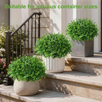 fake potted plants artificial plants for front door on a desk or shelf