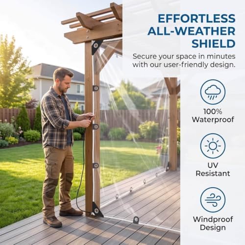 clear tarps with metal grommets, heavy duty waterproof,14, package contents