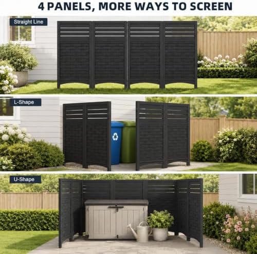 addok outdoor privacy screen, 45" h x 22", package contents