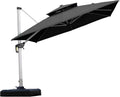 purple leaf cantilever outdoor umbrella 9' x 9', main product view