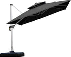 purple leaf cantilever outdoor umbrella 9' x 9', main product view