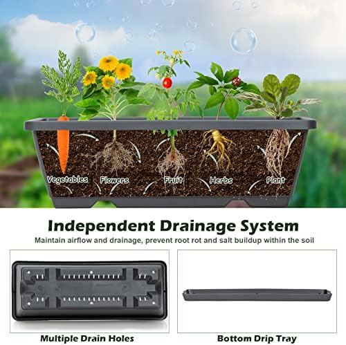 costway vertical raised garden bed, 5 tier planter, package contents