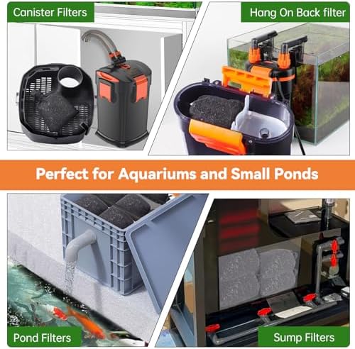 hygger aquarium activated carbon, premium natural coconut shell on a desk or shelf