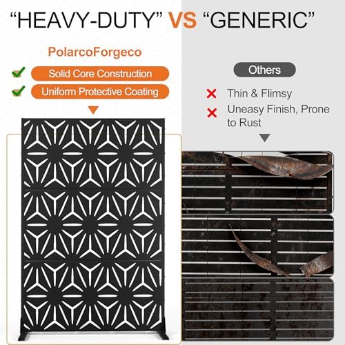 71" h freestanding metal privacy fences for outside on a desk or shelf