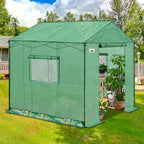 eagle peak 8x8 pop up walk in greenhouse showing dimensions
