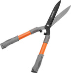 Garden Hedge Shears, Manual hedge Clippers for Shaping Shrubs and Trimming Bushes. Hedge Clippers & Shears made with Durable Carbon Steel Blades, Shock-Absorbing Bumpers and Comfort Grips.