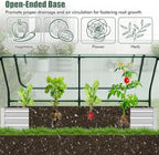 giantex galvanized steel raised garden bed with mini on a desk or shelf