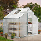 yitahome 6x6ft polycarbonate greenhouse heavy duty green houses, view 9