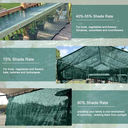 love story shade cloth for garden, 90% 20x30ft, close-up detail